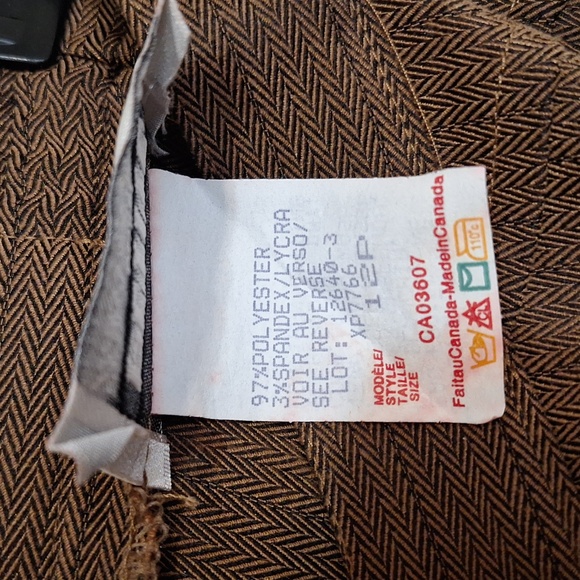 Vintage Michael Phillips size 12 P Brown Herringbone A-line skirt 80s - Picture 4 of 5